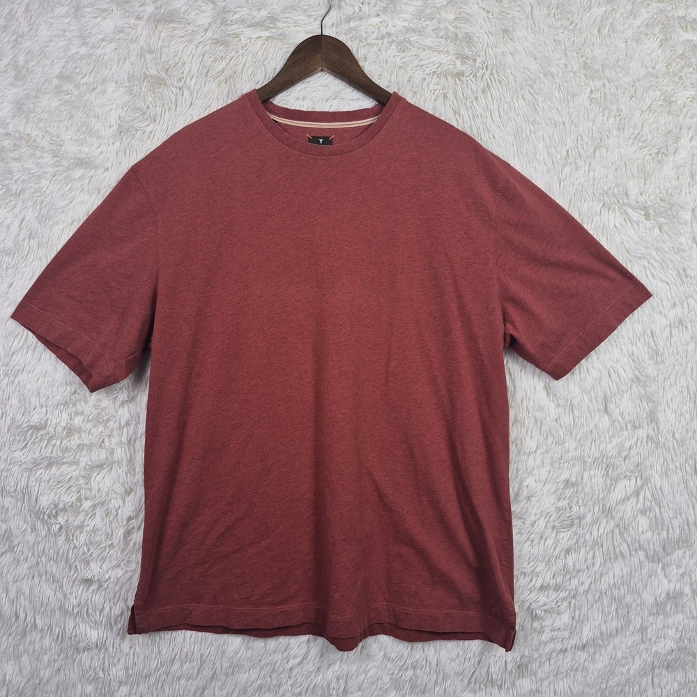 Left Coast Tee‎ Shirt Heather Red Mens XL Casual Classic
